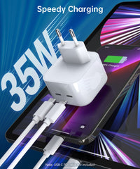 Choetech Q5008 Dual Type-c PD35W Wall Charger