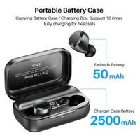 TOZO T12 Pro Wireless Bluetooth Earbuds with 4 Mics Noise Cancelling & 160 Hours Playtime