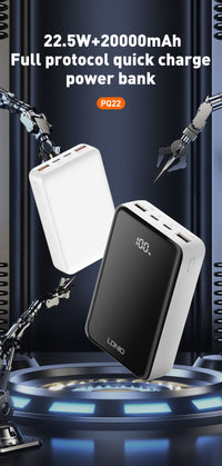 LDNIO PQ22 Universal Quick Charge Powerbank 20000mah