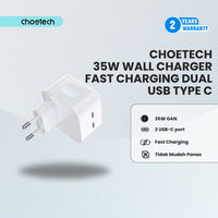 Choetech Q5008 Dual Type-c PD35W Wall Charger