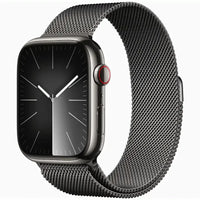 Apple Watch Series 9 45mm Stainless Steel Case with Milanese Loop