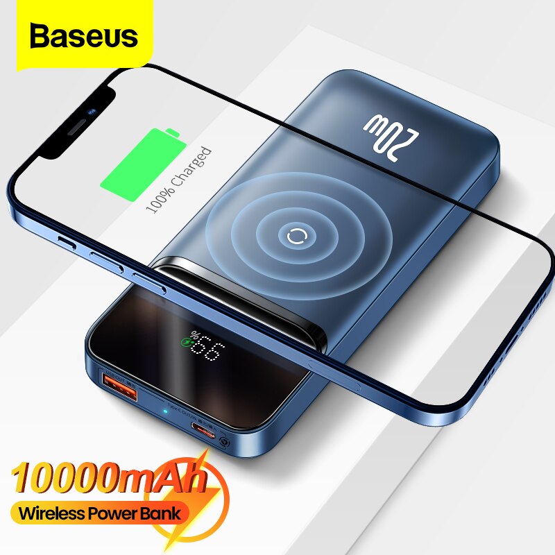 Baseus Magnetic Wireless Quick Charging 10000mAh Power Bank 20W