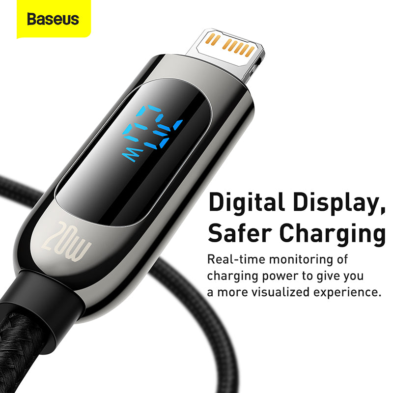 Baseus Display Fast Charging Data Cable Type C To iPhone 20W