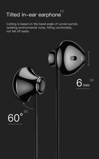 Baseus Encok H06 lateral in-ear Wired Earphone Black