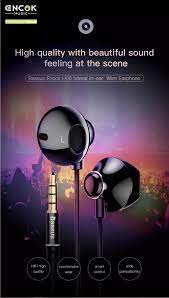 Baseus Encok H06 lateral in-ear Wired Earphone Black