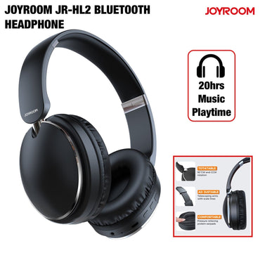 Joyroom JR-HL2 Joyroom Wireless Foldable Headset Black – 6 Months Warranty