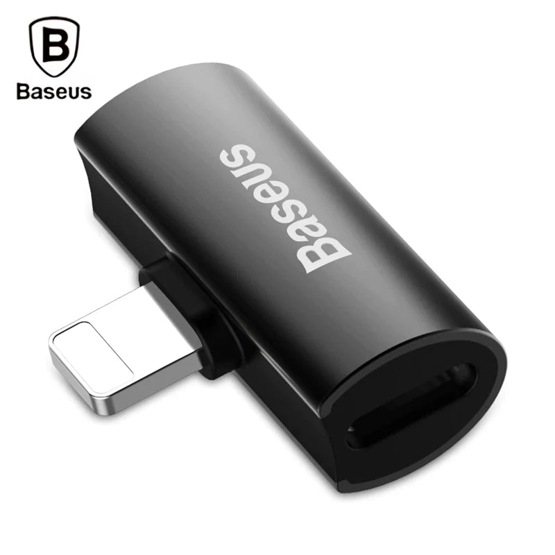 Baseus L46 Audio iPhone Male Dual Female Adapter