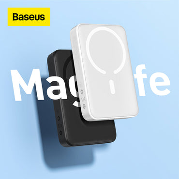 Baseus Magnetic Mini Wireless Fast Charge Power Bank 10000mAh 20W White