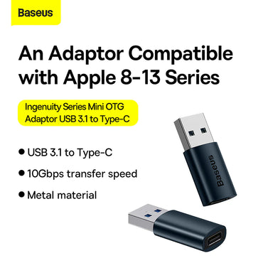 Baseus Mini OTG Adaptor USB 3.1 to Type-C Ingenuity Series