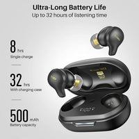 TOZO Golden X1 Wireless Earbuds with Active Noise Cancellation 4 Mic & 32 Hours Playtime