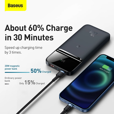 Baseus Magnetic Wireless Quick Charging 10000mAh Power Bank 20W
