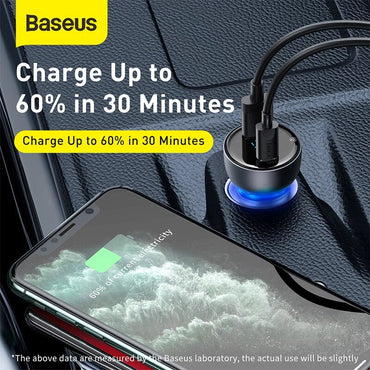 Baseus Particular 65W Digital Display QC+PPS Dual Quick Fast Car Charger