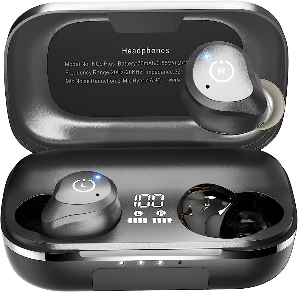 TOZO NC9 Pro V.2022 Wireless Earbuds with Hybrid Active Noise Cancelling & Bluetooth 5.3