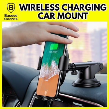 Baseus Wireless Gravity Car Charger Mobile Holder